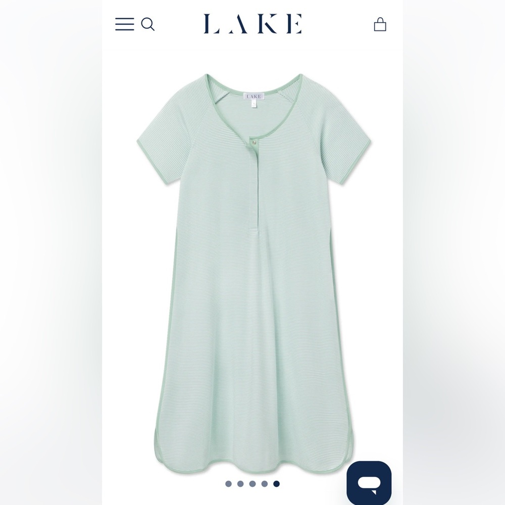 Lake Maternity Pima Classic Nightgown in Parisian Green